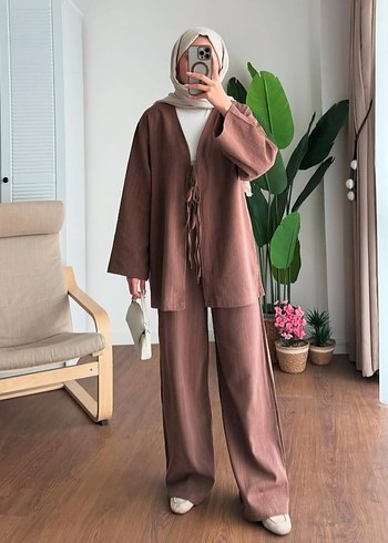 Diğer Diger Kadın Kahverengi Uzun Kimono