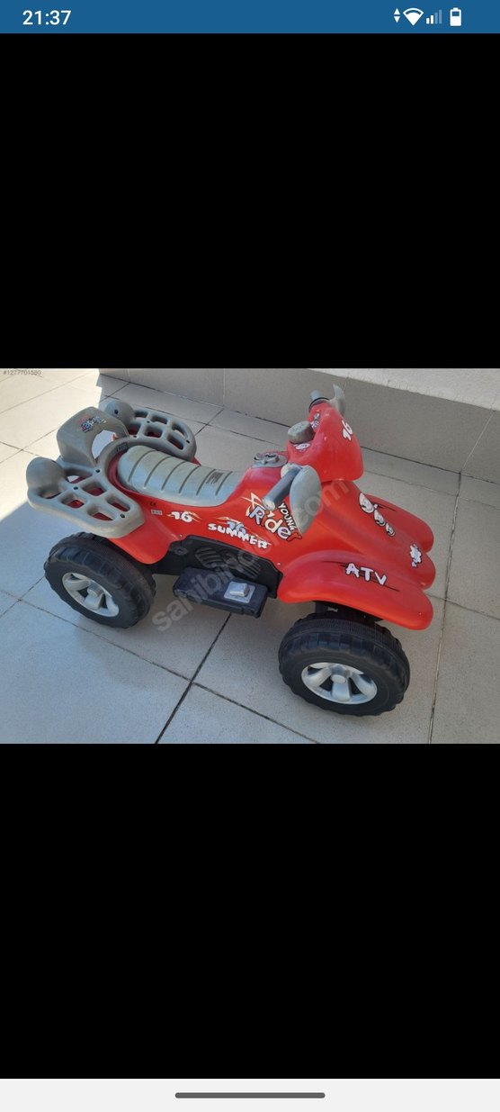 Kırmızı Akülü ATV Motor - Görsel 2