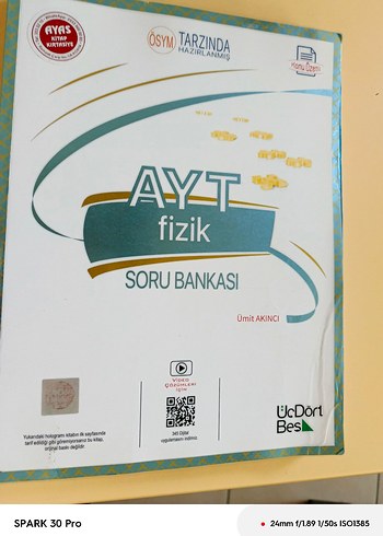 AYT Fizik Soru Bankası Ümit Akıncı