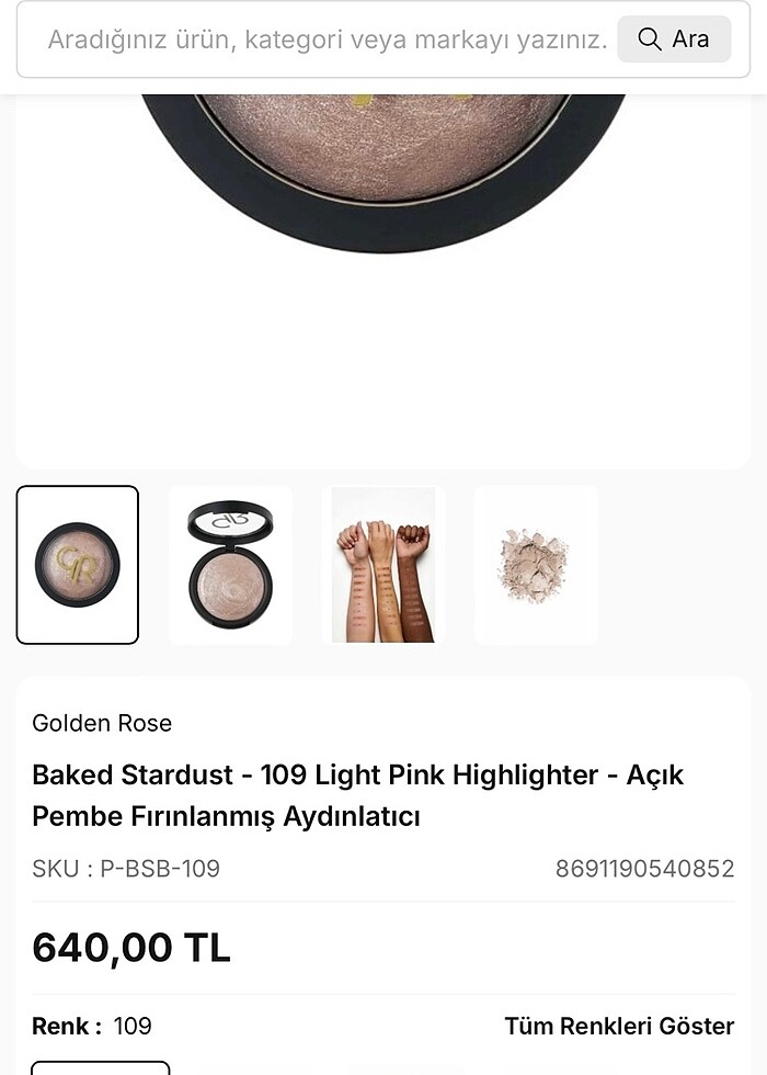 Golden Rose Highlighter - Görsel 3