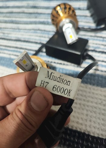  Beden altın Renk H7 Fanlı LED Araç Ampulü