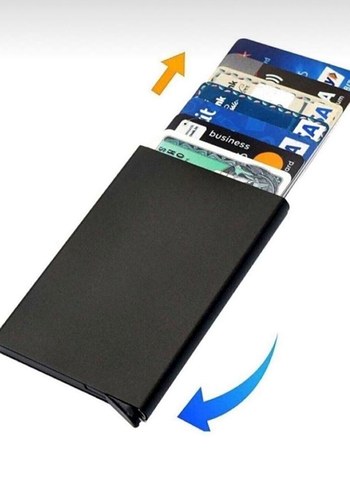 Kişiye Özel Siyah mekanizmalı RFİD güvenlikli kartlık - Görsel 8