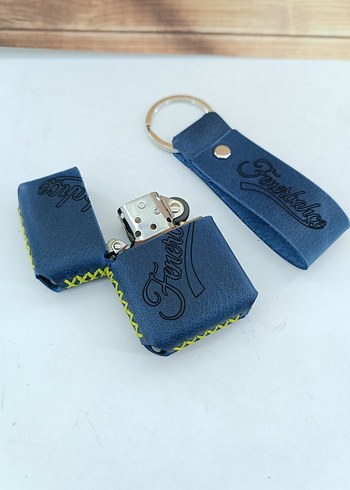 Fenerbahçe hakiki deri kişiye özel benzinli çakmak - Görsel 3