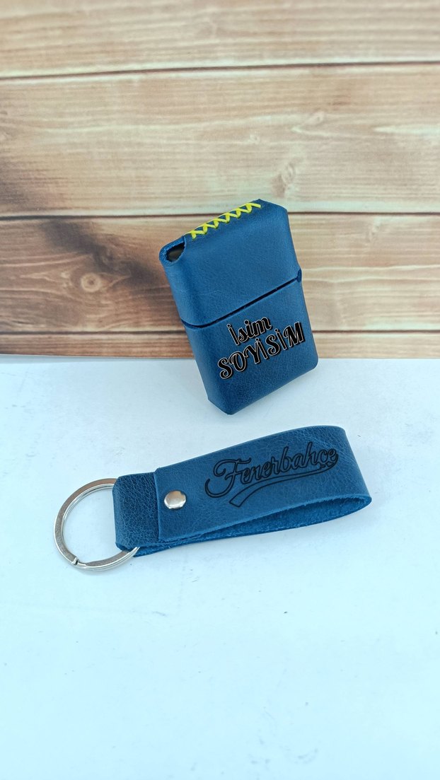 Fenerbahçe hakiki deri kişiye özel benzinli çakmak - Görsel 2