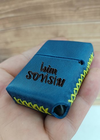 Fenerbahçe Hakiki deri kişiye özel benzinli çakmak - Görsel 3