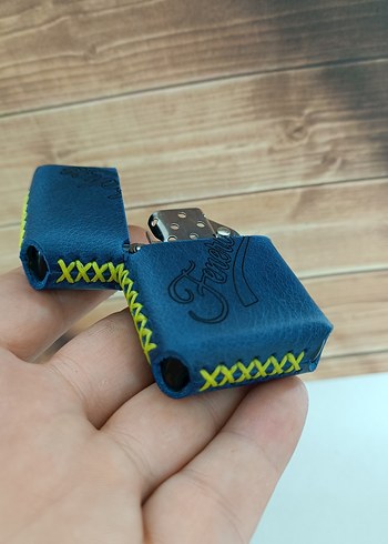 Fenerbahçe Hakiki deri kişiye özel benzinli çakmak - Görsel 9