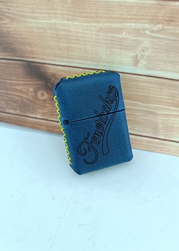 Fenerbahçe Hakiki deri kişiye özel benzinli çakmak - Görsel 4