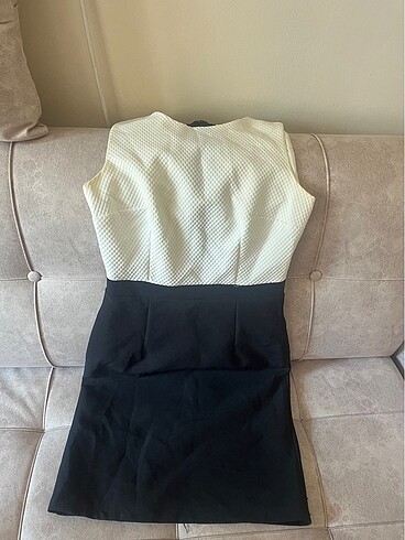 Beyaz siyah elbise - Görsel 3