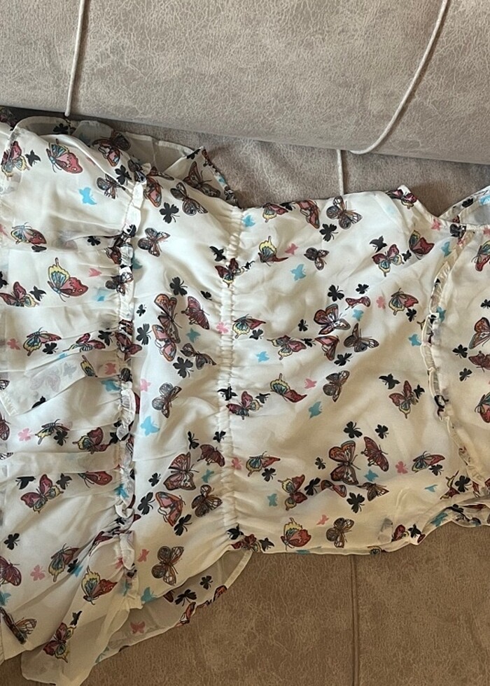 Kelebekli elbise - Görsel 2