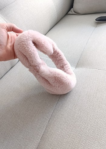 Accessorize Pembe Peluş Fiyonk sac bandı ve kulaklık