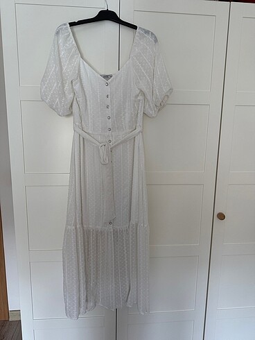 Ekol kalp yaka elbise - Görsel 4