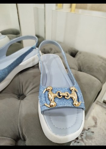 Kadın Kot Görünümlü Sandalet - Görsel 2