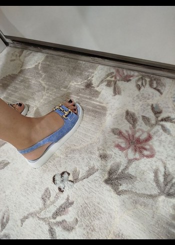 Kadın Kot Görünümlü Sandalet - Görsel 5