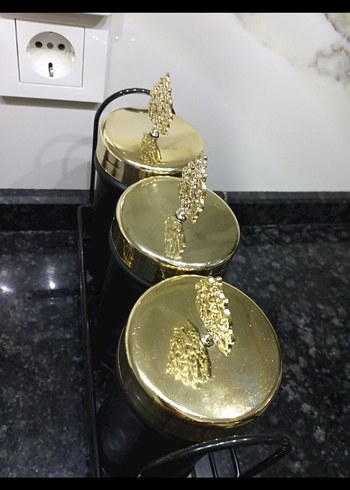 Çay/Kahve/Şeker Cam Kavanozları - Görsel 4