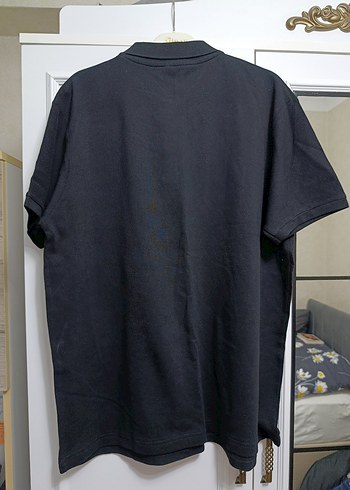 Düğmeli Siyah Erkek Polo Tişört - Görsel 3