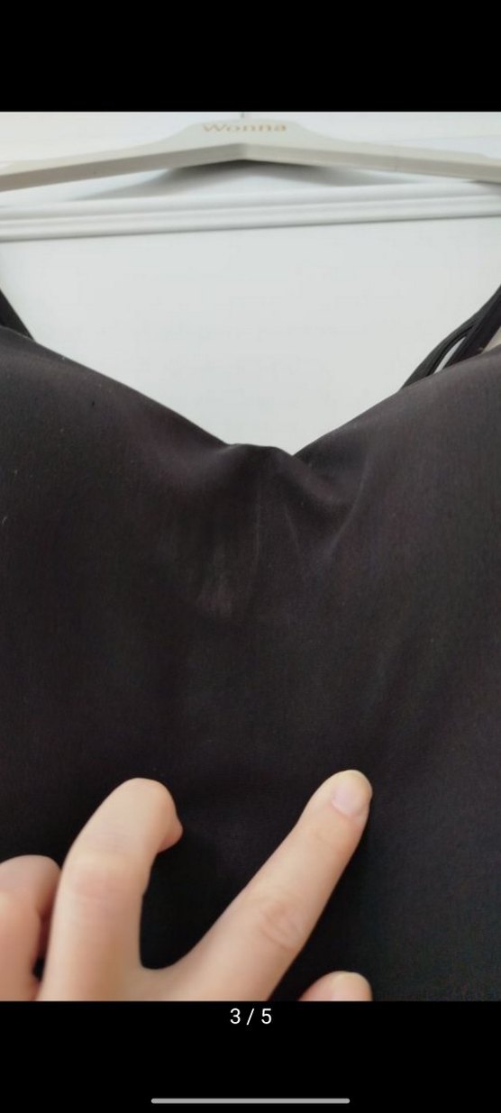 Askılı Siyah Crop - Görsel 3