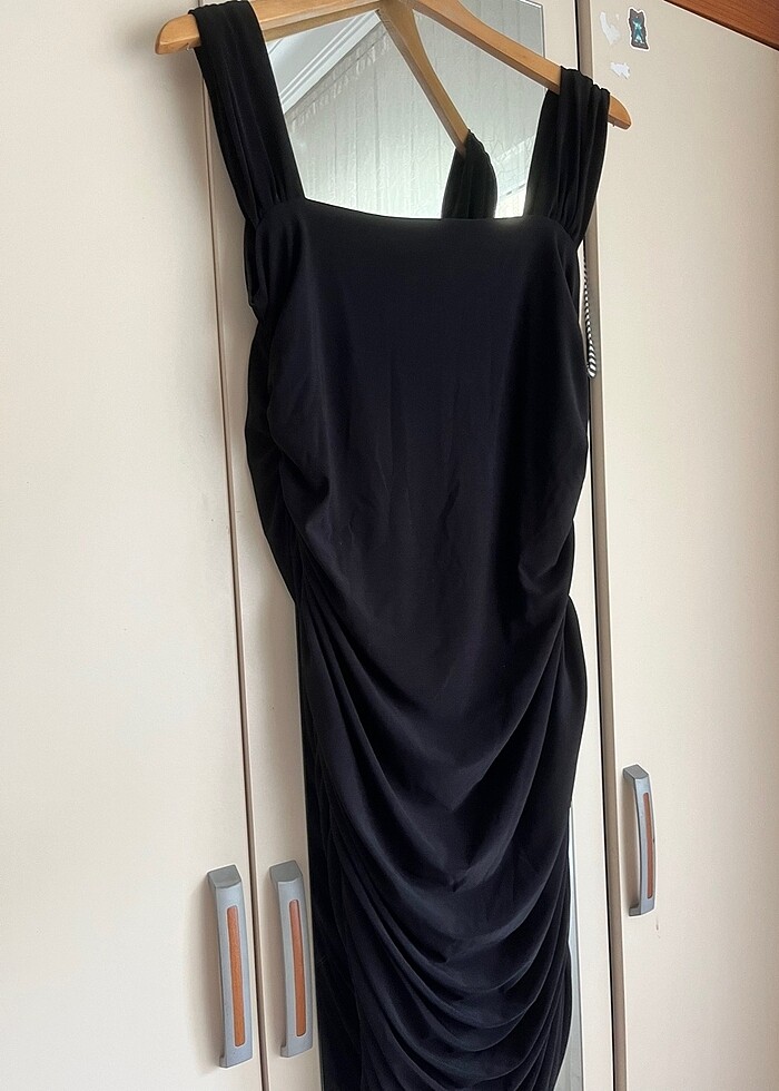 büzgülü elbise - Görsel 2