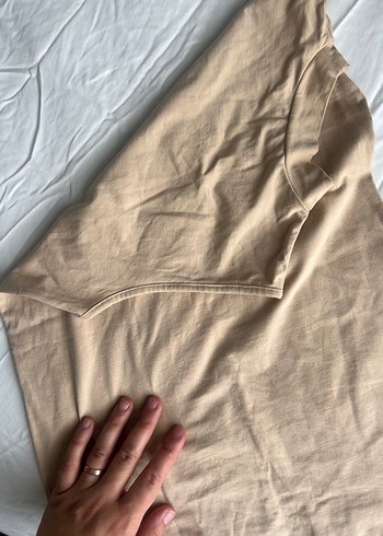 Bej Kolsuz Yüksek Yakalı içlik - Görsel 2