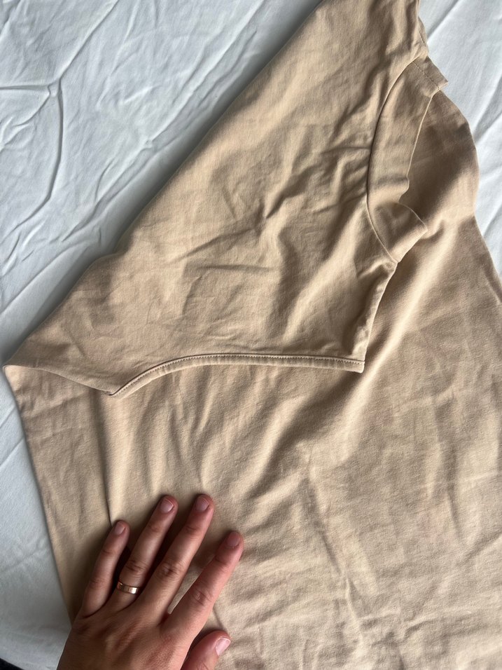 Bej Kolsuz Yüksek Yakalı içlik - Görsel 2