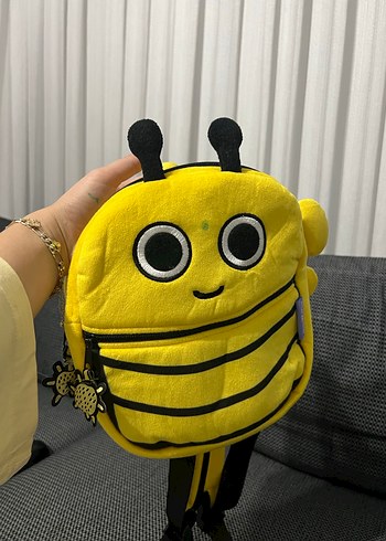 Sarı Arı Desenli Çocuk Okul Çantası - Görsel 2
