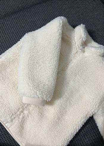 Çocuk Beyaz Kürk Detaylı Ceket - Görsel 3