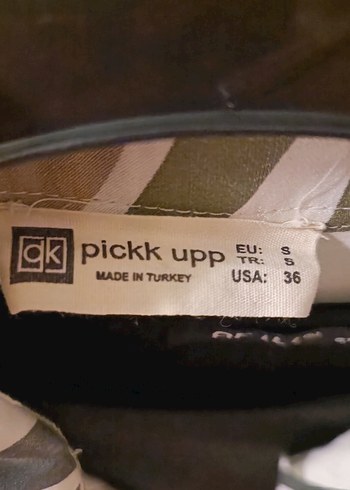 36 Beden haki Renk Zebra Desenli Kadın Kısa Gömlek