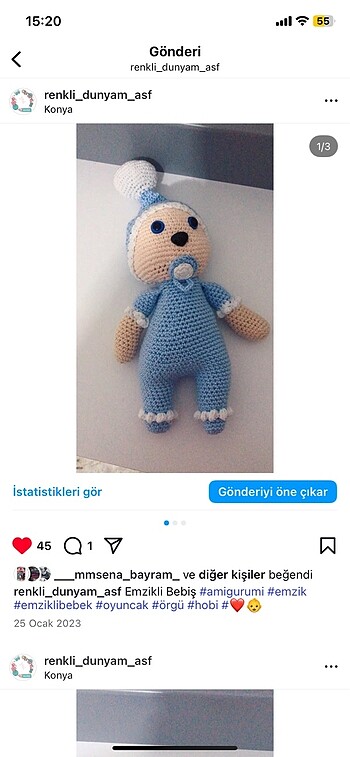 Beden Renk Amigurumi oyuncak