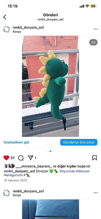 Amigurumi dinazor