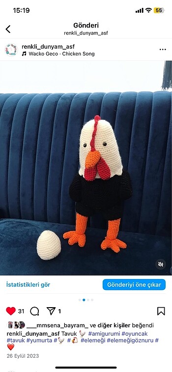 Amigurumi tavuk