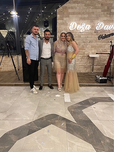 xl Beden gri Renk Taş abiye