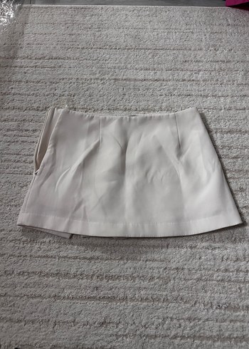 xs Beden Beyaz Mini Kadın Etek