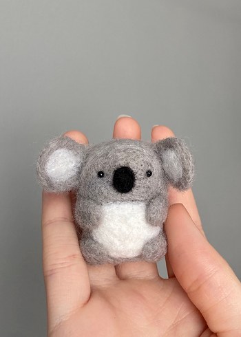 Gri Koala Keçe Anahtarlık - Görsel 2