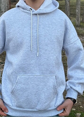 l Beden Unisex Baskısız Kapşonlu Sweat