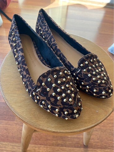 39 Beden Stradivarius Zımbalı Leopar Babet
