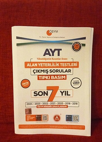 A yayınları son 7 yıl ayt çıkmış sorular