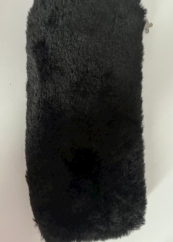 Siyah peluş kalemlik