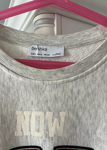 s Beden gri Renk Bershka Kadın Gri Sweatshirt