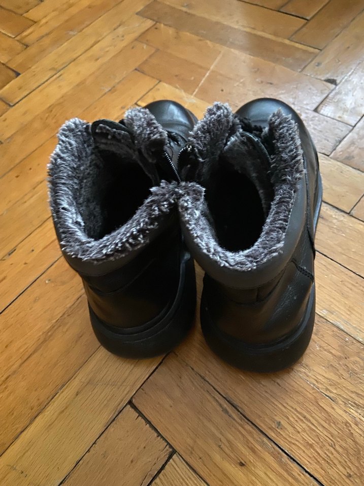 Siyah Kürklü Kadın Dolgu Topuk Bot - Görsel 3