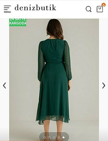 Diğer Deniz Butik Kravuze Yaka Elbise