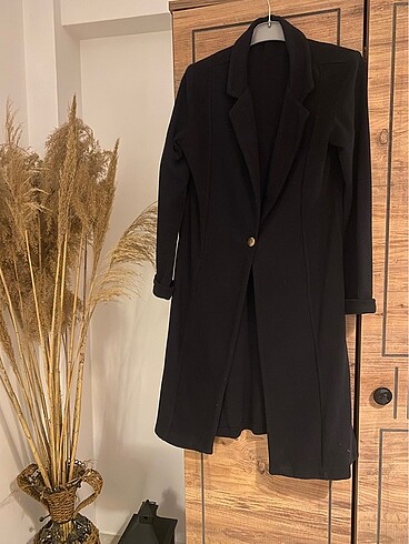 Siyah midi blazer
