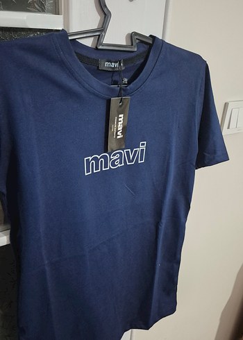 Mavi Mavi Lacivert Baskılı Erkek Tişört