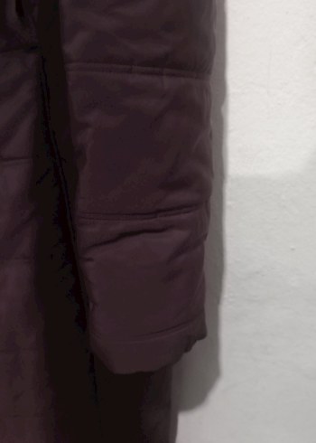 Kürk Detaylı Siyah Uzun Kışlık Kadın Mont - Görsel 3