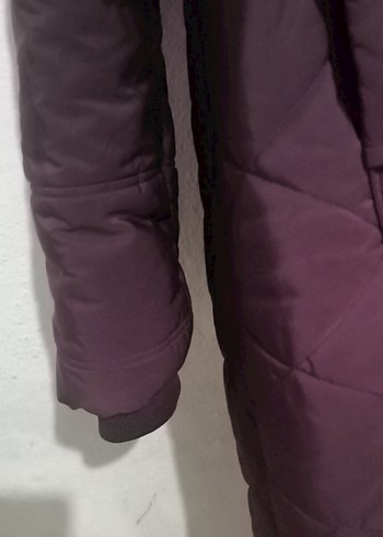 Kürk Detaylı Siyah Uzun Kışlık Kadın Mont - Görsel 5