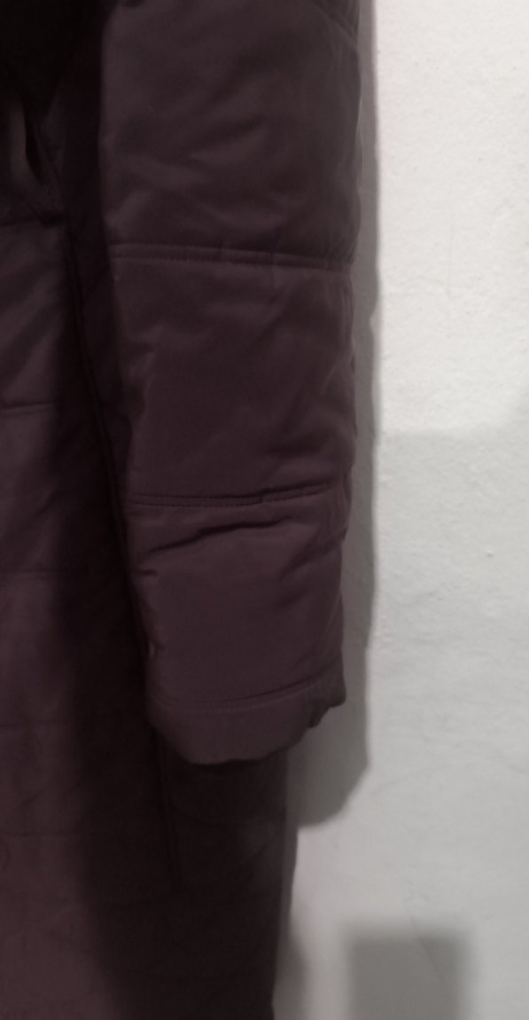 Kürk Detaylı Siyah Uzun Kışlık Kadın Mont - Görsel 3