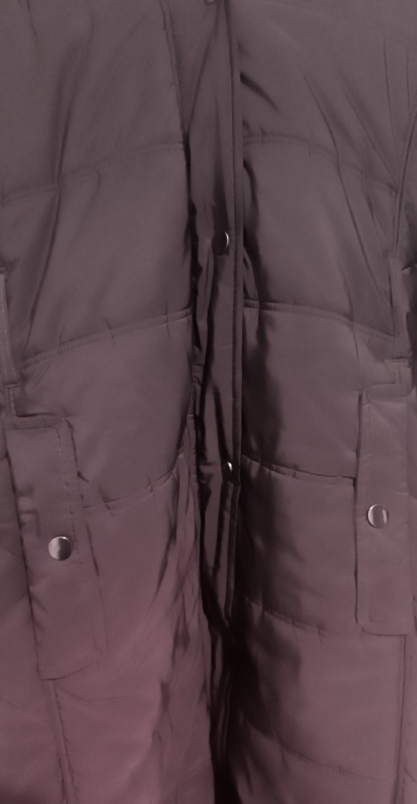 Kürk Detaylı Siyah Uzun Kışlık Kadın Mont - Görsel 4