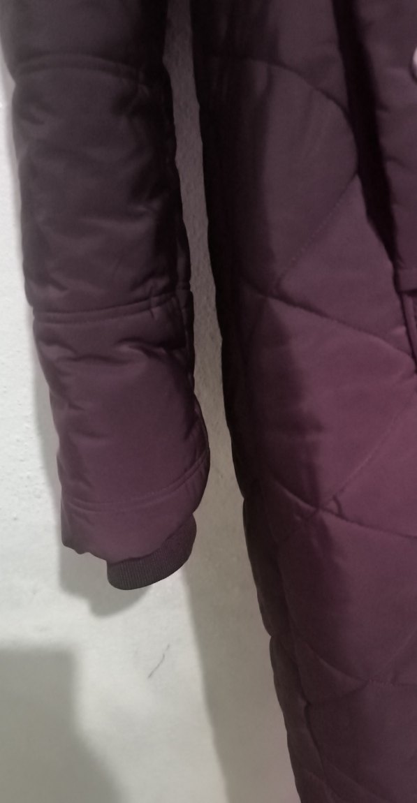 Kürk Detaylı Siyah Uzun Kışlık Kadın Mont - Görsel 5