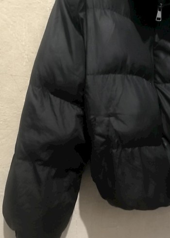 Siyah Fermuarlı Kadın Kışlık Ceket - Görsel 2