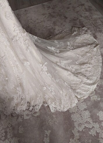 Straplez balık model gelinlik - Görsel 2