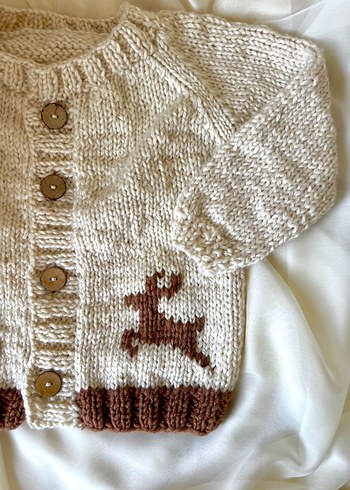 El örgüsü bebek hırkası - Görsel 3