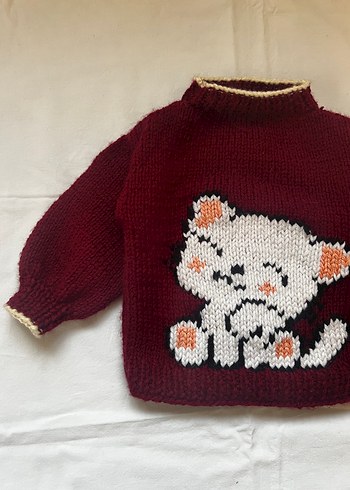 El örgüsü bebek kazağı - Görsel 3